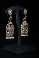 Pearl And Stone EarringsIMG_0588