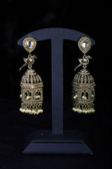 Pearl And Stone Earrings