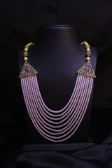 Pink Multi-Layer Neckpiece Set