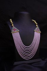 Pink Multi-Layer Neckpiece Set