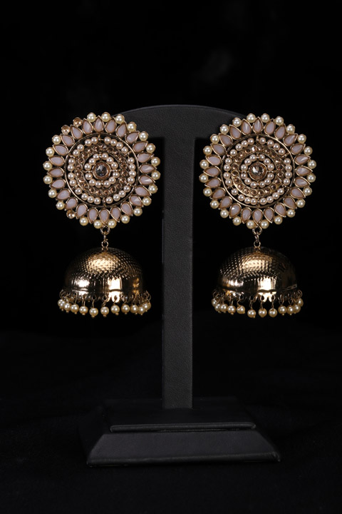 Pearls And Stones Earrings