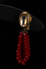 Maroon Beaded Necklace SetIMG_0015