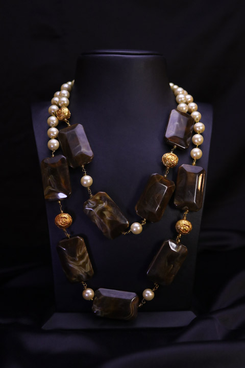 Brown Multi-Layer Necklace