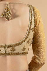 Golden Lace Sleeve BlouseDSC08577