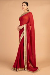 Red Georgette SareesDSC08994