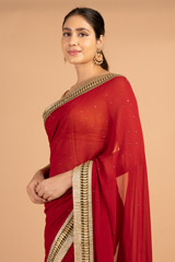 Red Georgette SareesDSC08995