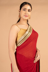 Red Georgette SareesDSC08996