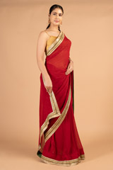 Red Georgette SareesDSC08997