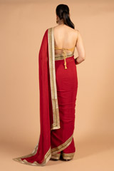 Red Georgette SareesDSC09000