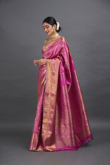 Pink Silk Kanjeevaram SareeADL00789