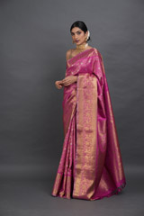 Pink Silk Kanjeevaram SareeADL00800