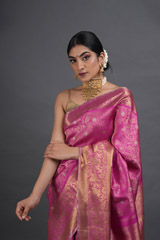 Pink Silk Kanjeevaram SareeADL00816