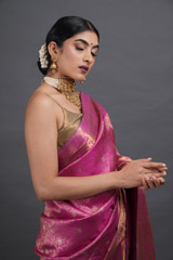 Pink Silk Kanjeevaram SareeADL00828