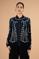 Navy Party Wear JacketDSC03702