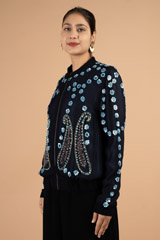 Navy Party Wear JacketDSC03704