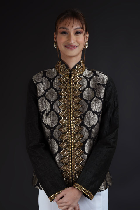 Black Zardosi Jacket