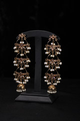 Pearls And Stones Earrings