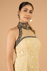 Beige Halter GownDSC06756