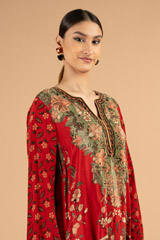 Red Floral Kiss KurtiDSC05079
