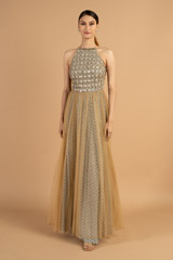 Beige Flared GownDSC01452