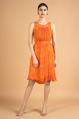 Orange Flared DressDSC07936
