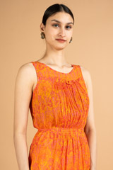 Orange Flared DressDSC07939