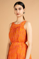 Orange Flared DressDSC07942