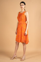 Orange Flared DressDSC07943