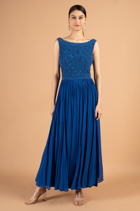 Oceanic Blue Gown