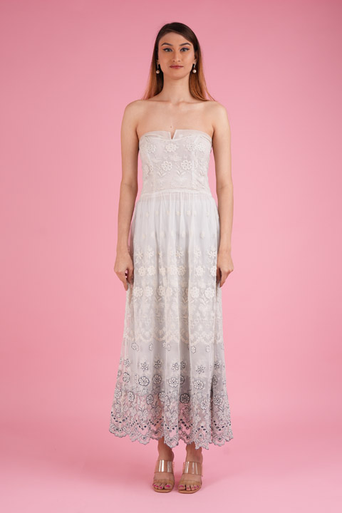 Off White Talk Dress