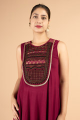 Maroon IndoWestern TunicDSC03648