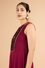 Maroon IndoWestern TunicDSC03649