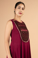 Maroon IndoWestern TunicDSC03652