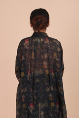 Dark Green Floral Midi DressIMG_7020