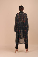 Dark Green Floral Midi DressIMG_7021