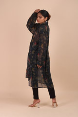 Dark Green Floral Midi DressIMG_7022