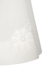 White Striped A Line Gown3780-2