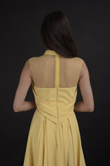 Yellow Draped Gown_DTR9770