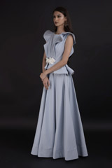 Blue Ruffle Gown_DTR9796