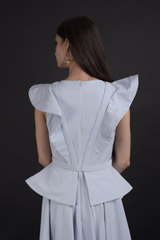 Blue Ruffle Gown_DTR9800