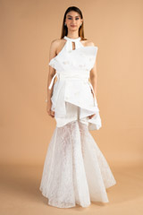 Hakoba Floral Embroidery Gown