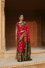 Red Silk Kanjeevaram Saree