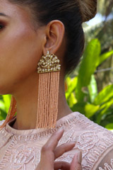 Stone And Beads Earrings380-1(1)