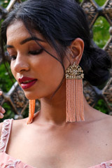 Stone And Beads Earrings380