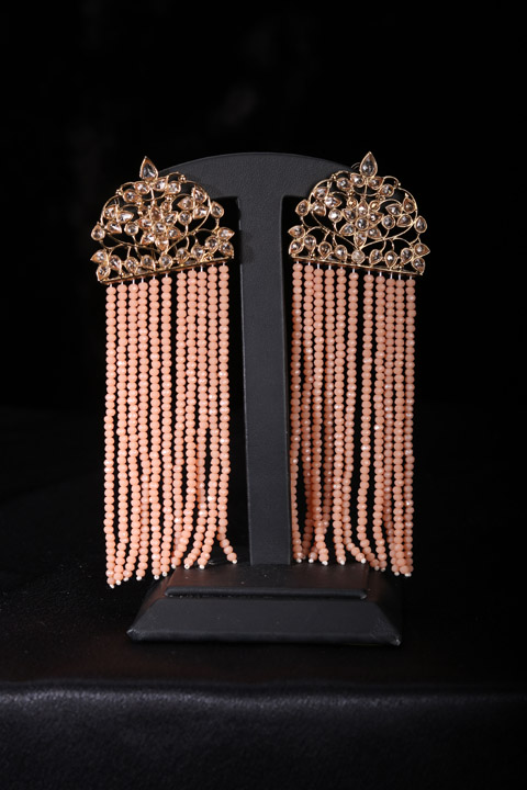 Stone And Beads Earrings