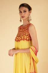 Yellow Anarkali SetDSC06956