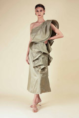 Green Ruffled DressDSC07073