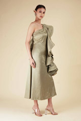 Green Ruffled DressDSC07077