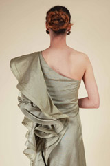 Green Ruffled DressDSC07081