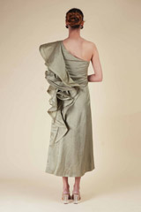 Green Ruffled DressDSC07082